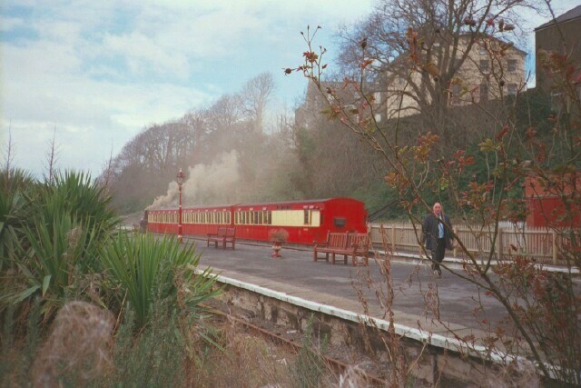 train in Douglas station